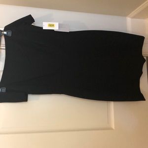 Black off shoulder dress. NWT